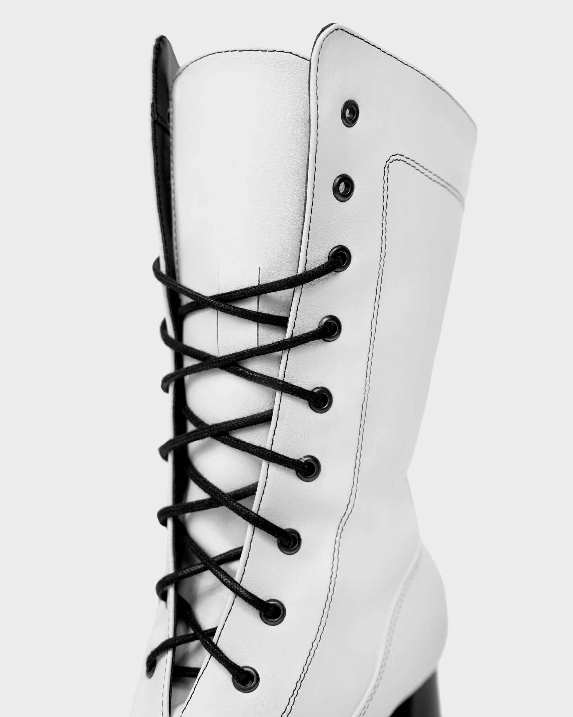High Boots White cactus leather boots - Vegan America