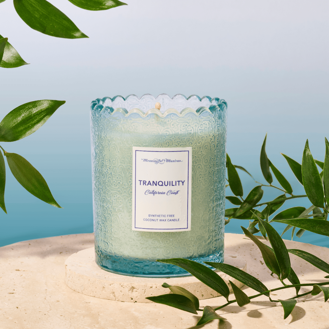 Tranquility California Coast Natural Candle 8oz Kaia Collection - Vegan America