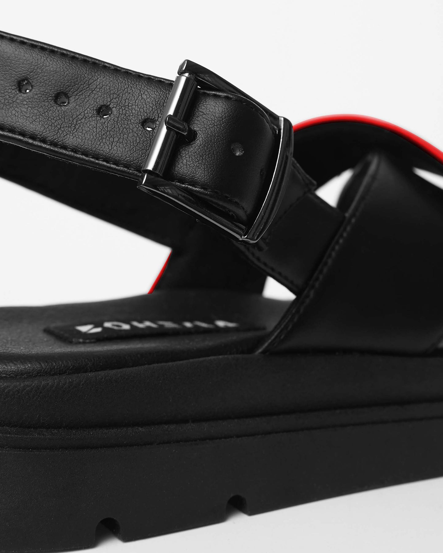 Glare Sandals Red made of vegan corn leather - Vegan America