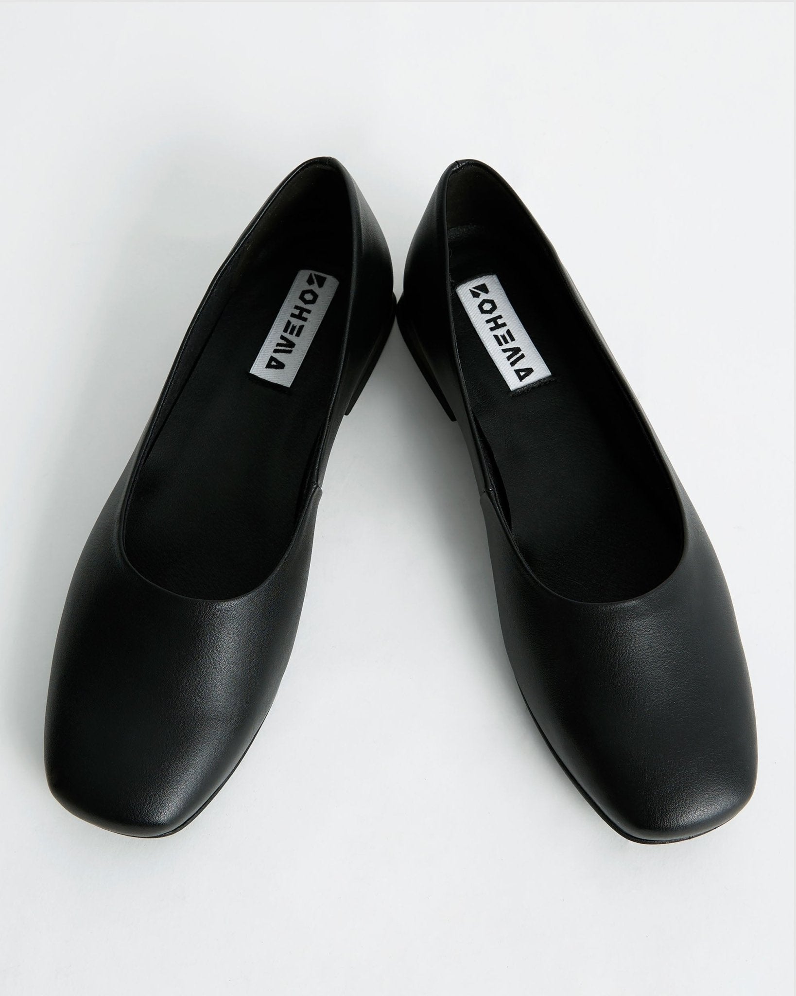 Black Diana Pumps black ballerinas with a square - cut shape - Vegan America