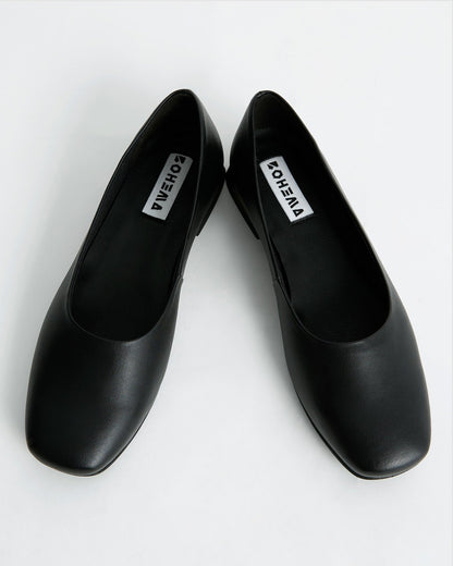 Black Diana Pumps black ballerinas with a square - cut shape - Vegan America