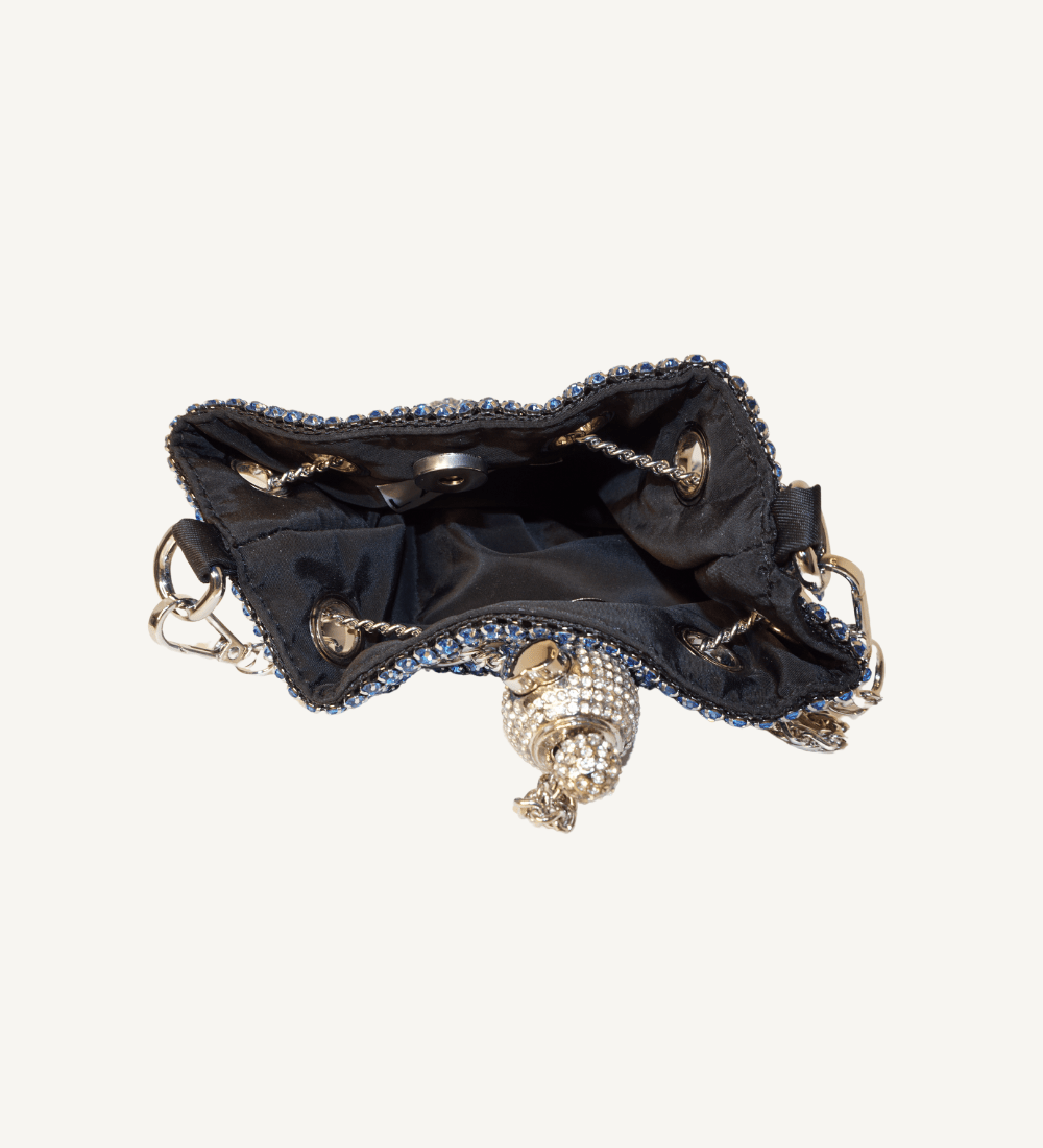 Blue Crystal Bucket Bag - Vegan America