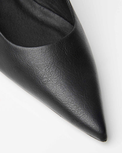 Siren Heels kitten heels style shoes made of grape - based vegan leather - Vegan America