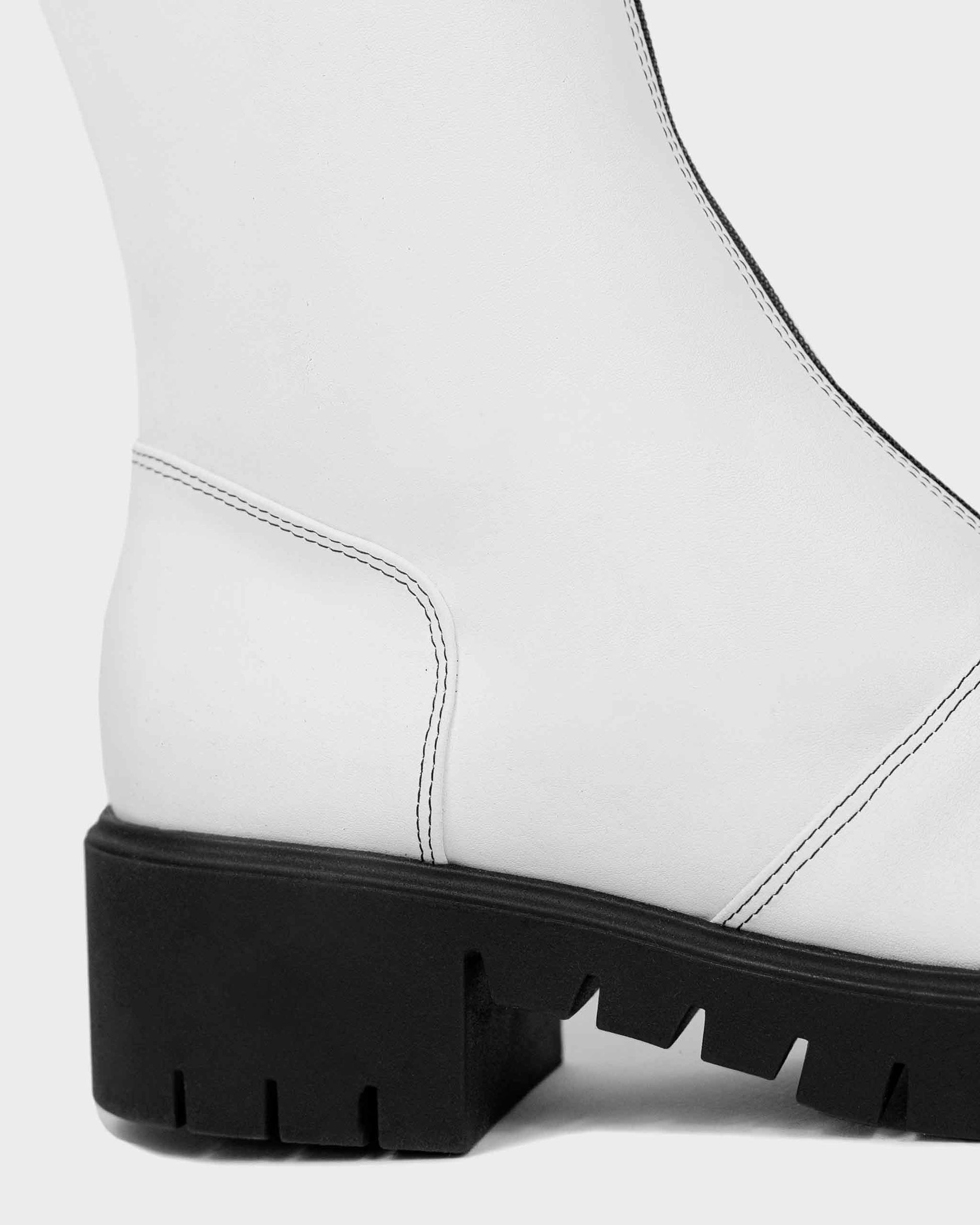 Cyber Boots White cactus leather ankle boots - Vegan America