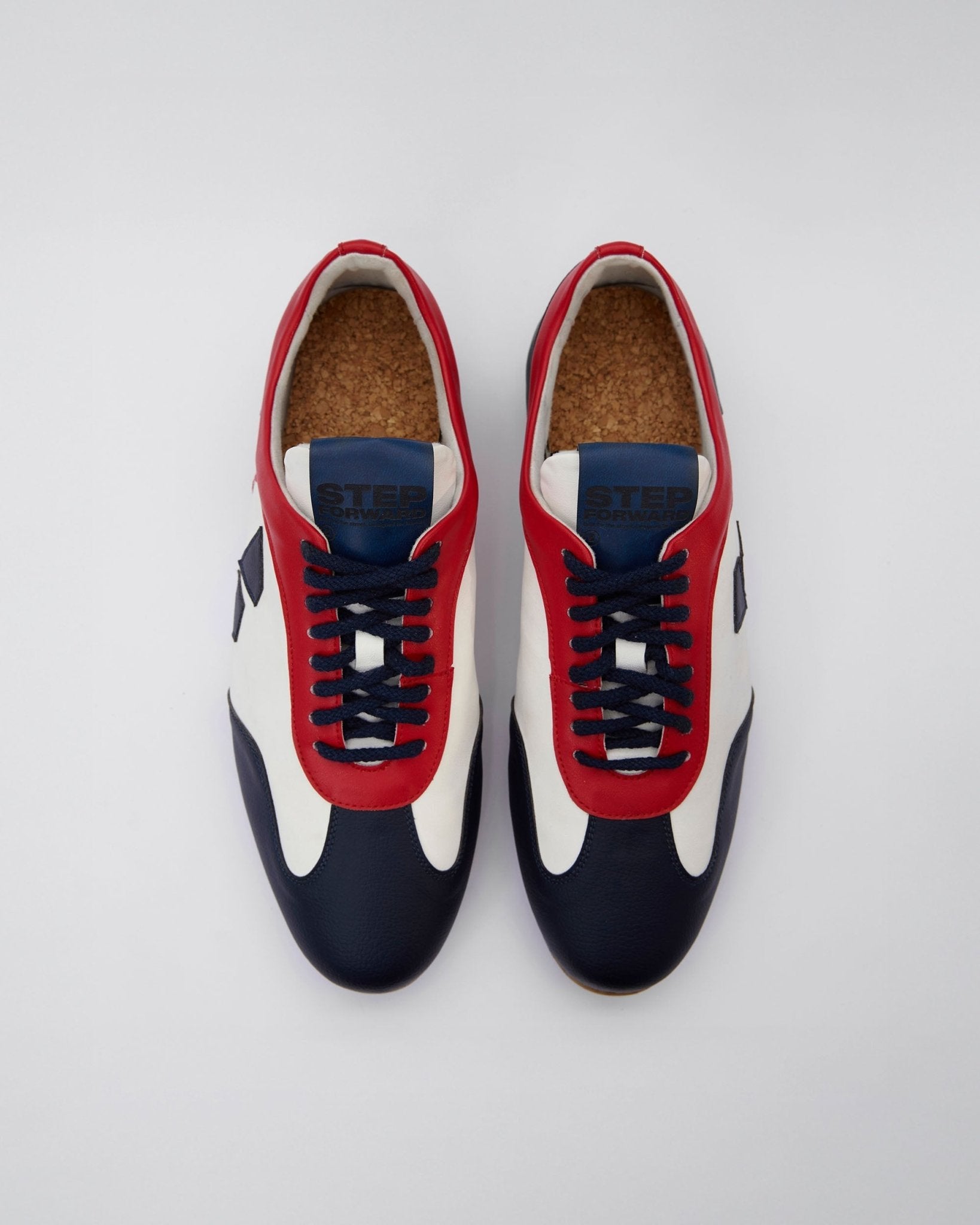 Racer Sneakers Blue Red White - Vegan America
