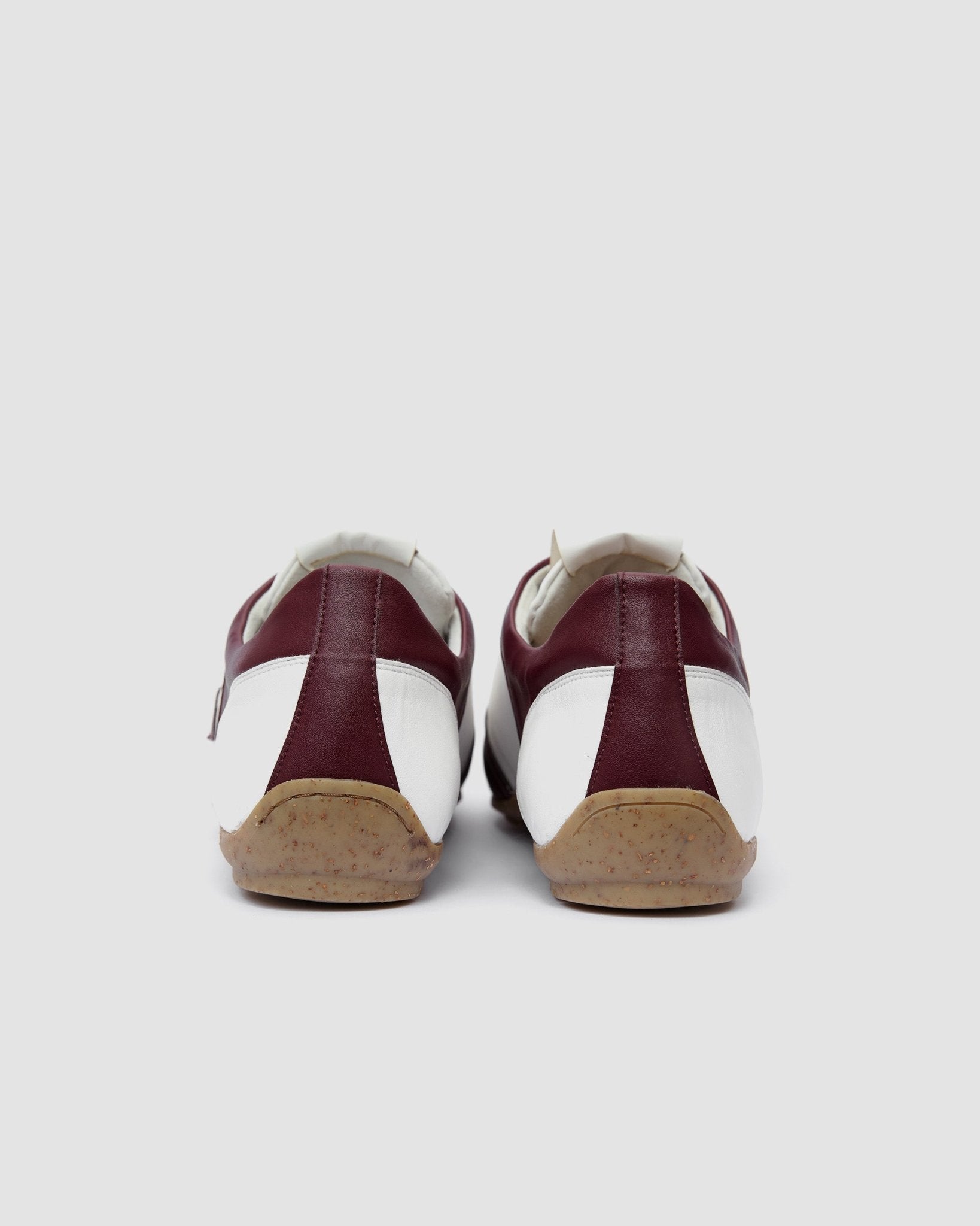 Racer Sneakers Burgundy White - Vegan America