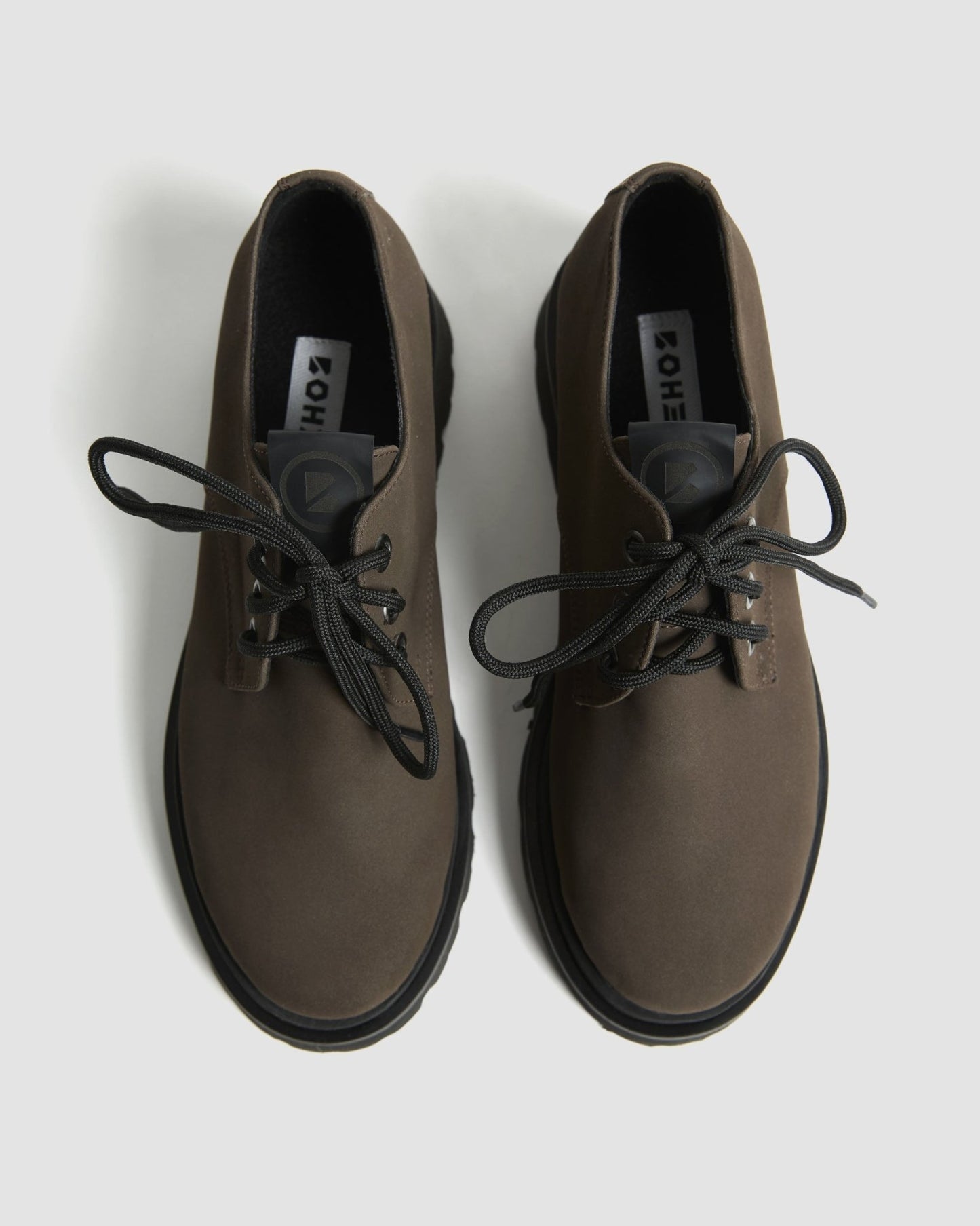 Chunky Derbs No 2 Chocolate suede brown - Vegan America