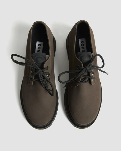 Chunky Derbs No 2 Chocolate suede brown - Vegan America