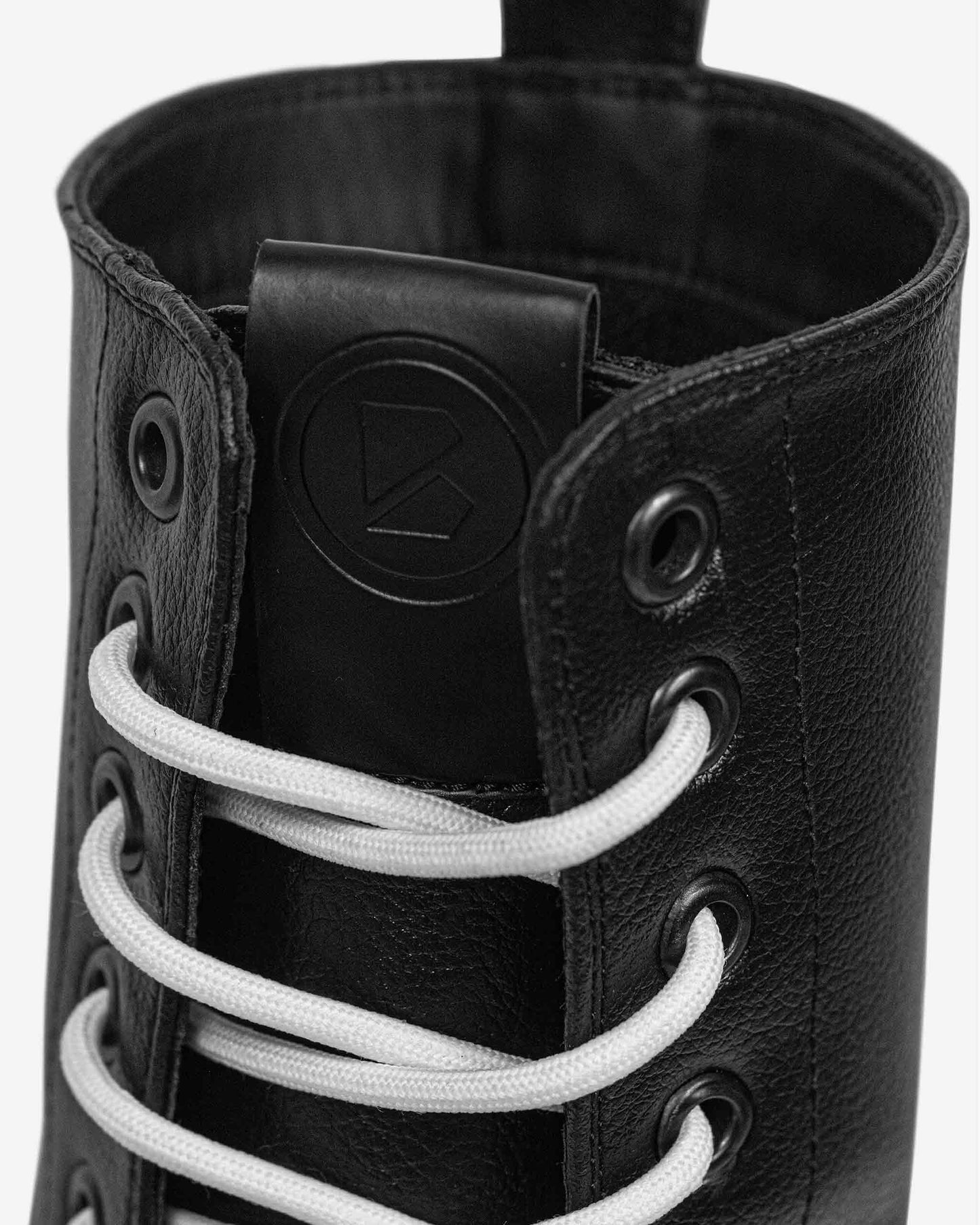 Worker Monster Black Vegea grape leather boots - Vegan America