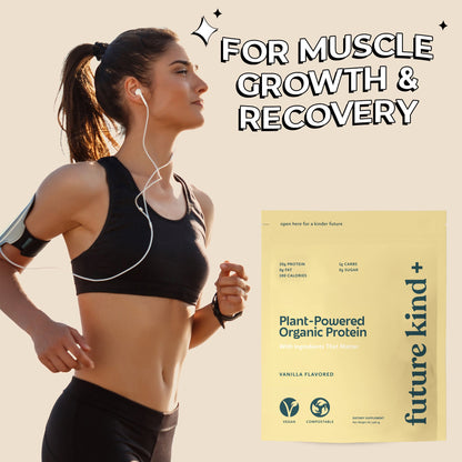 Organic Vegan Protein Powder - Vanilla Flavored