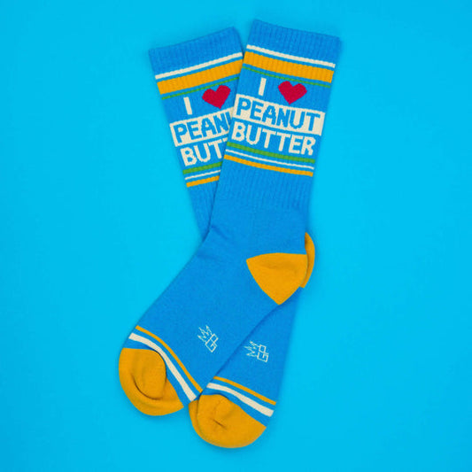 I Love Peanut Butter Socks from Gumball Poodle