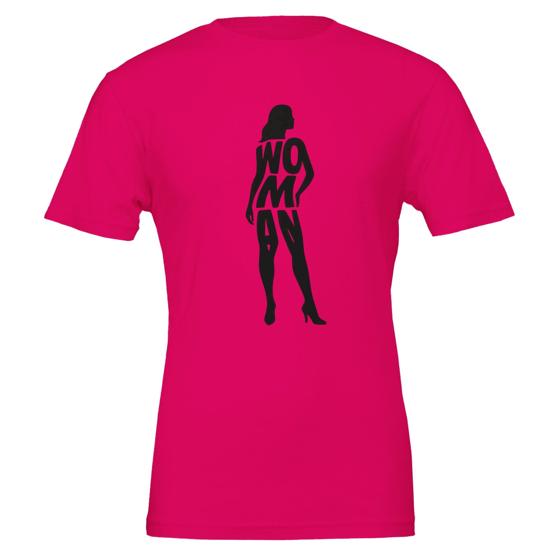 Woman Silhouette, 100% Cotton Premium Tshirt - Vegan America