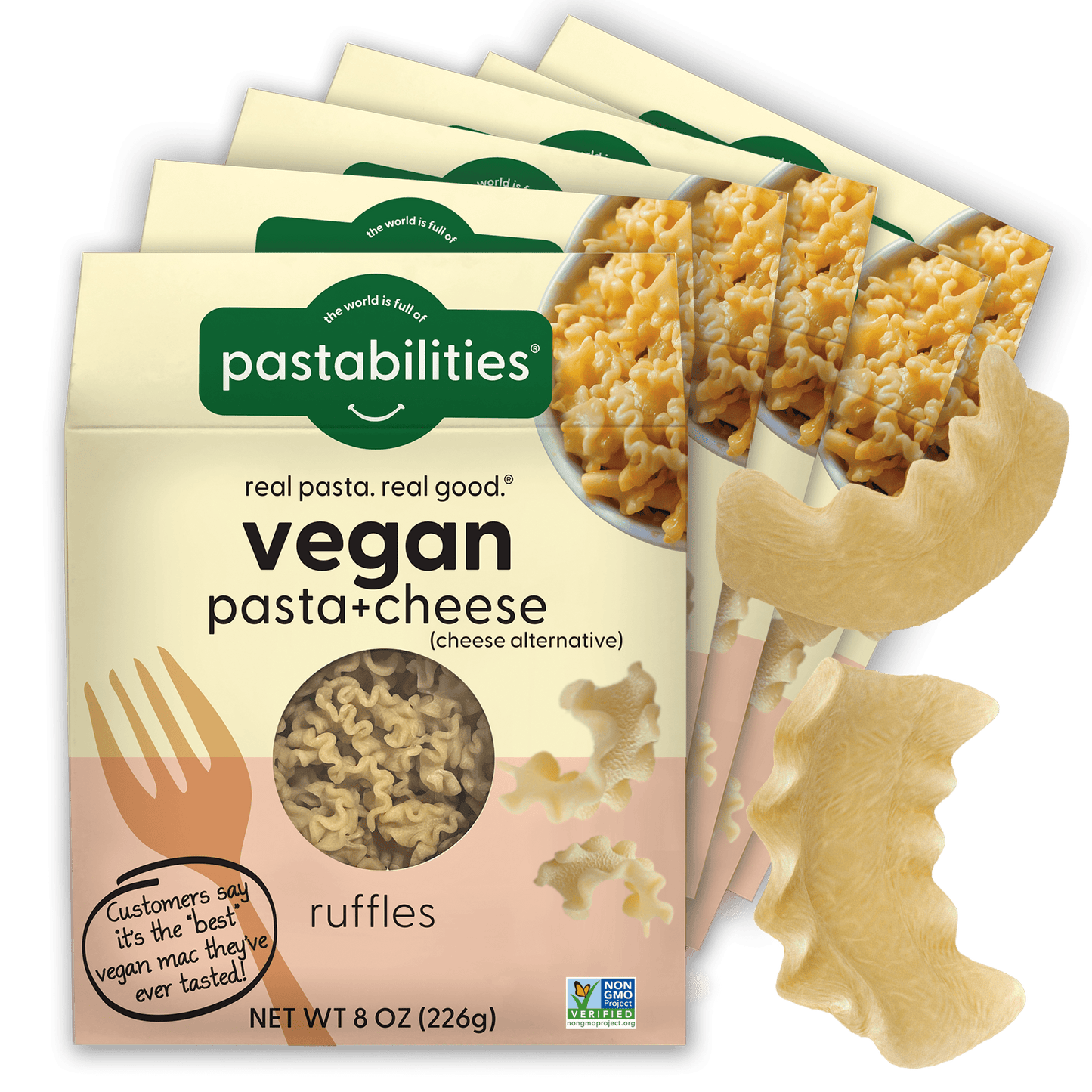 Vegan Ruffles Mac and Cheese