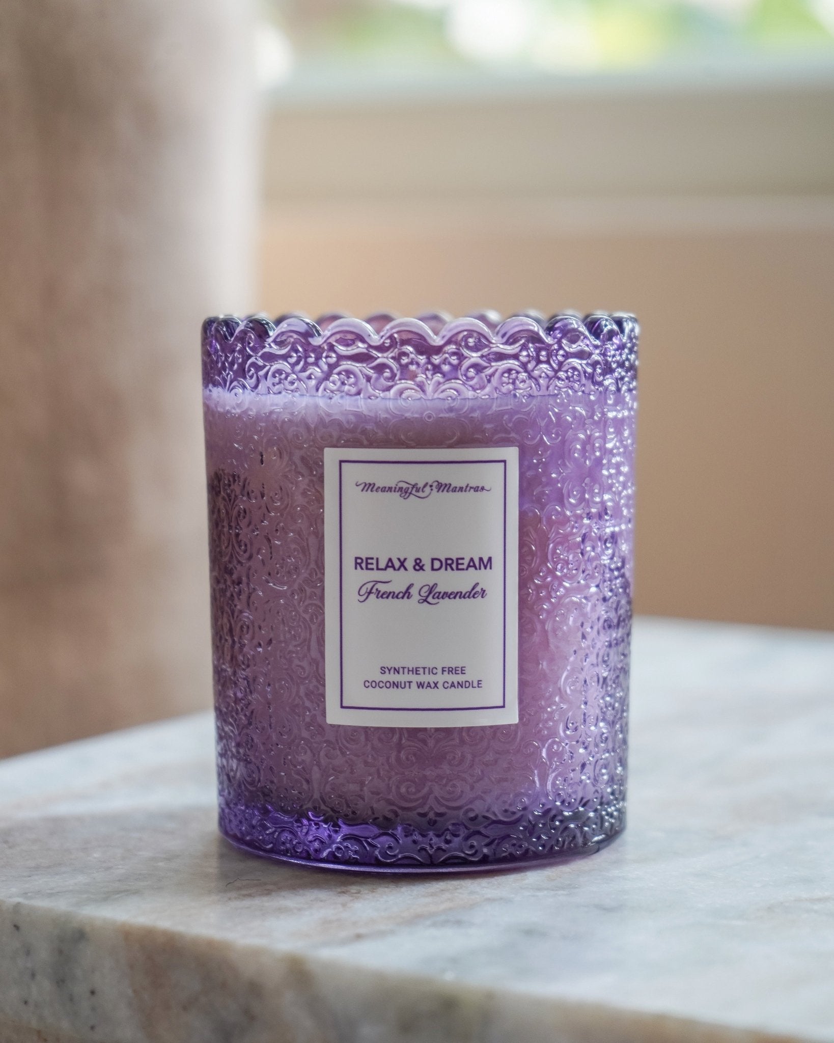 French Lavender Natural Candle 8oz Kaia Collection - Vegan America