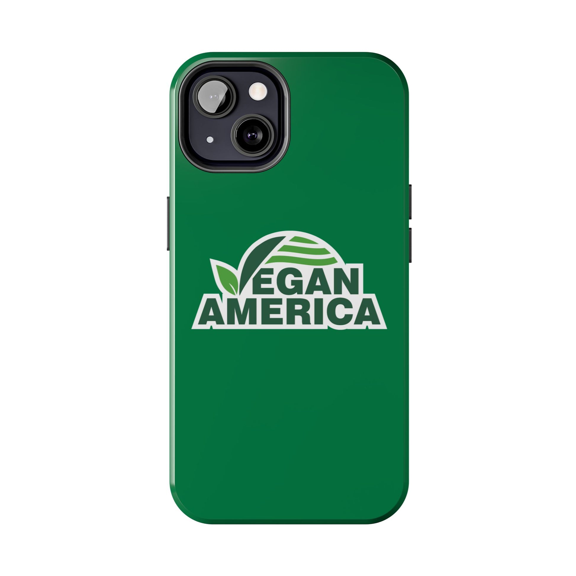 Vegan America Tough Phone Case — Green Protective Vegan Pride Cover - Vegan America