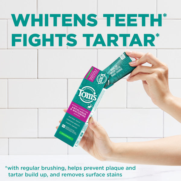 Fluoride-Free Antiplaque & Whitening Spearmint Natural Toothpaste
