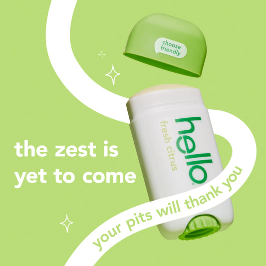 hello fresh citrus aluminum free deodorant with shea butter