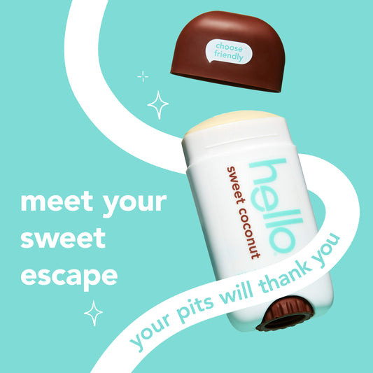 hello sweet coconut aluminum free deodorant with shea butter