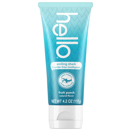 hello kids smiling shark fluoride free toothpaste
