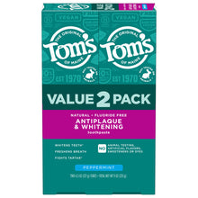 Fluoride-Free Antiplaque & Whitening Peppermint Natural Toothpaste (2 Pack)