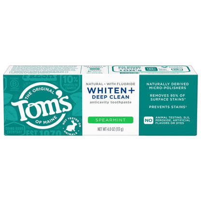 Whiten Plus Deep Clean Whitening Spearmint Natural Toothpaste