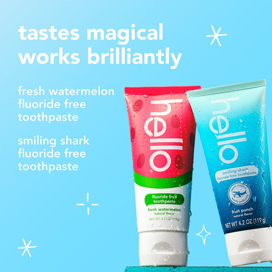 hello kids fluoride-free toothpaste bundle
