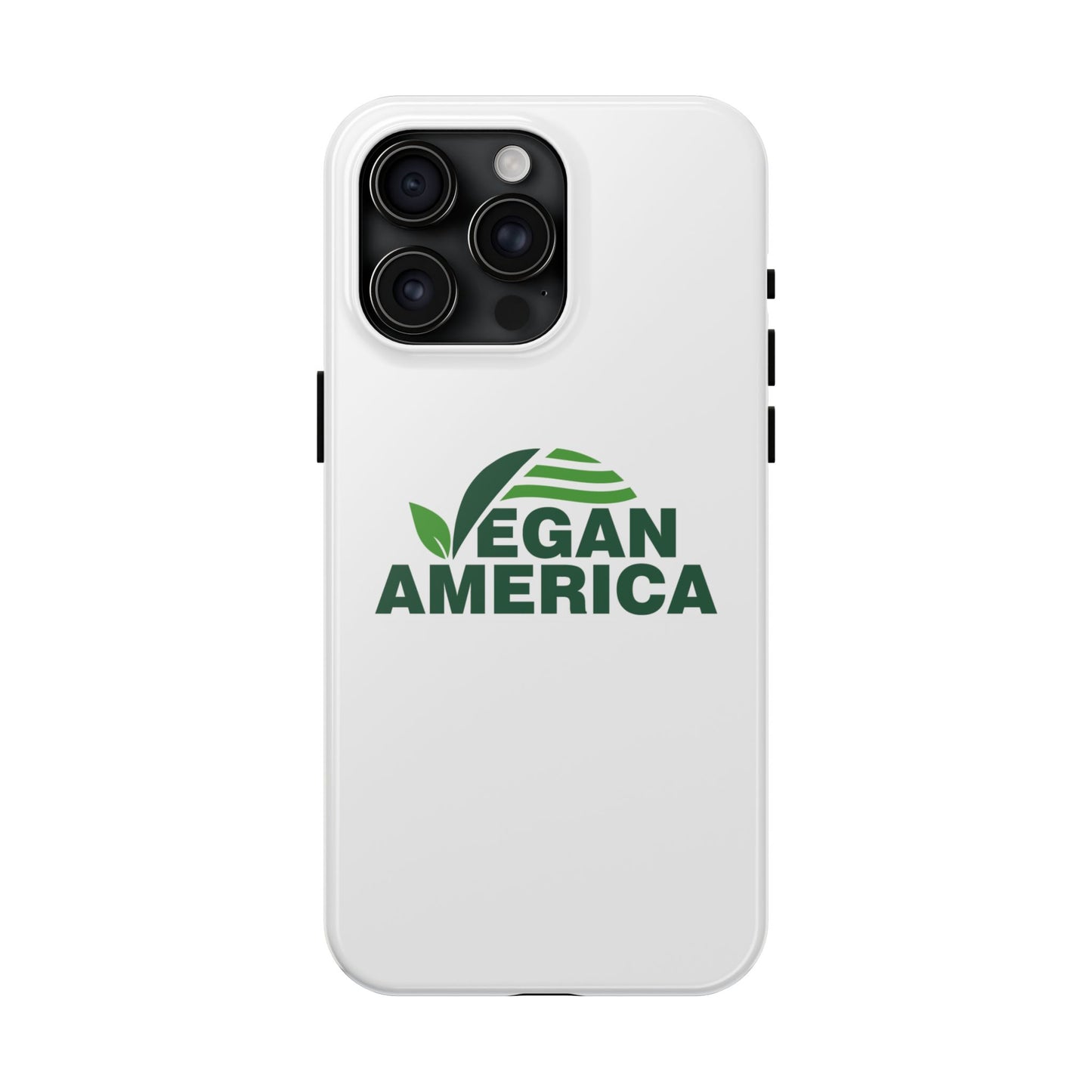 Vegan America Tough Phone Case — Eco - Friendly Plant Logo Protective Cover - Vegan America