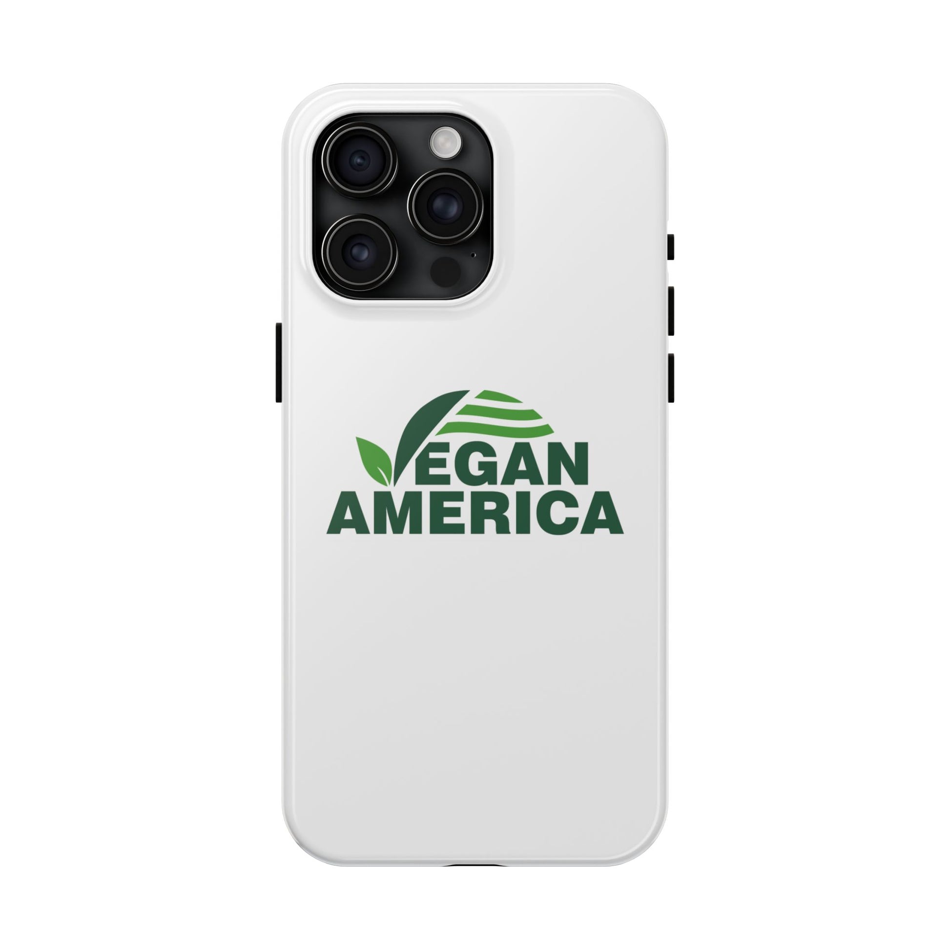Vegan America Tough Phone Case — Eco - Friendly Plant Logo Protective Cover - Vegan America