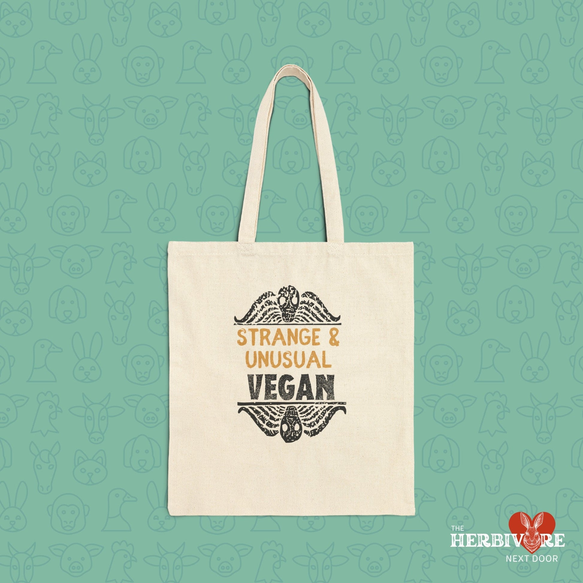 Strange & Unusual - Cotton Canvas Tote Bag - Vegan America
