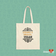 Strange & Unusual - Cotton Canvas Tote Bag - Vegan America