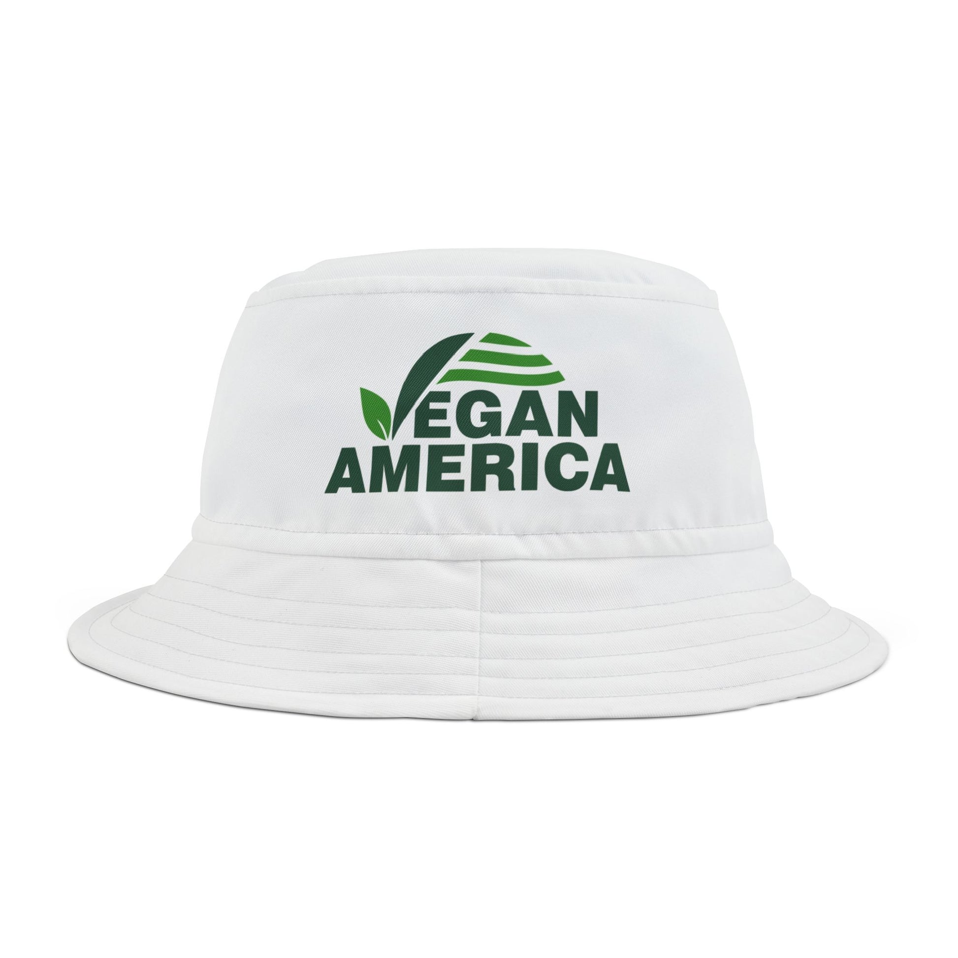 Vegan America Bucket Hat | Home of the Plant - Based | Summer Accessory, Outdoor Hat, Gift for Vegans, Eco - Friendly Fashion - Vegan America
