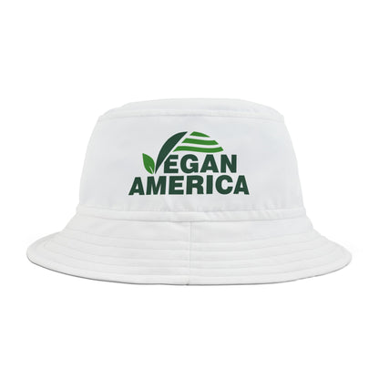 Vegan America Bucket Hat | Home of the Plant - Based | Summer Accessory, Outdoor Hat, Gift for Vegans, Eco - Friendly Fashion - Vegan America