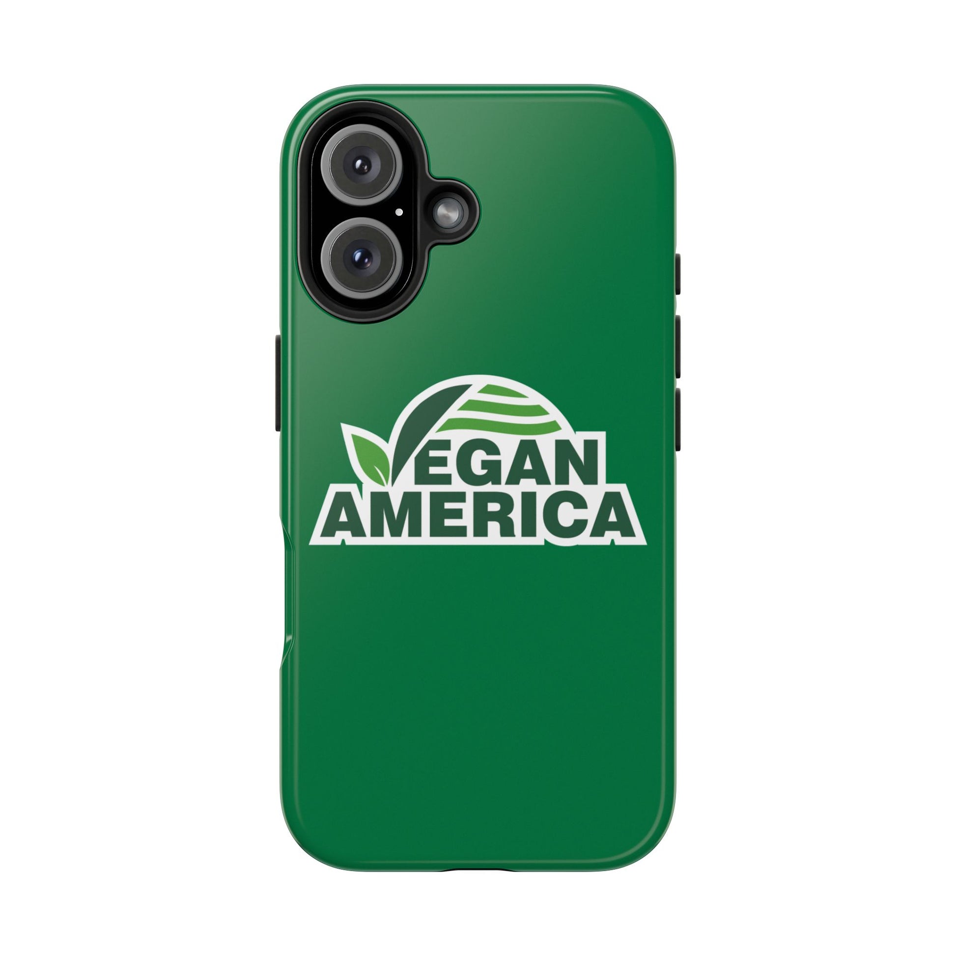 Vegan America Tough Phone Case — Green Protective Vegan Pride Cover - Vegan America
