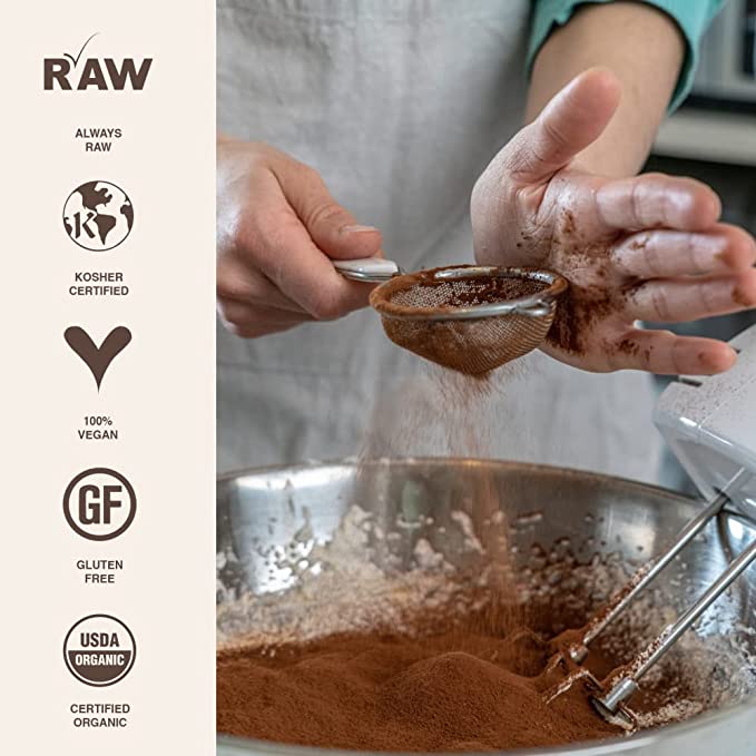Raw Organic Cacao Powder - 16 oz - Vegan America