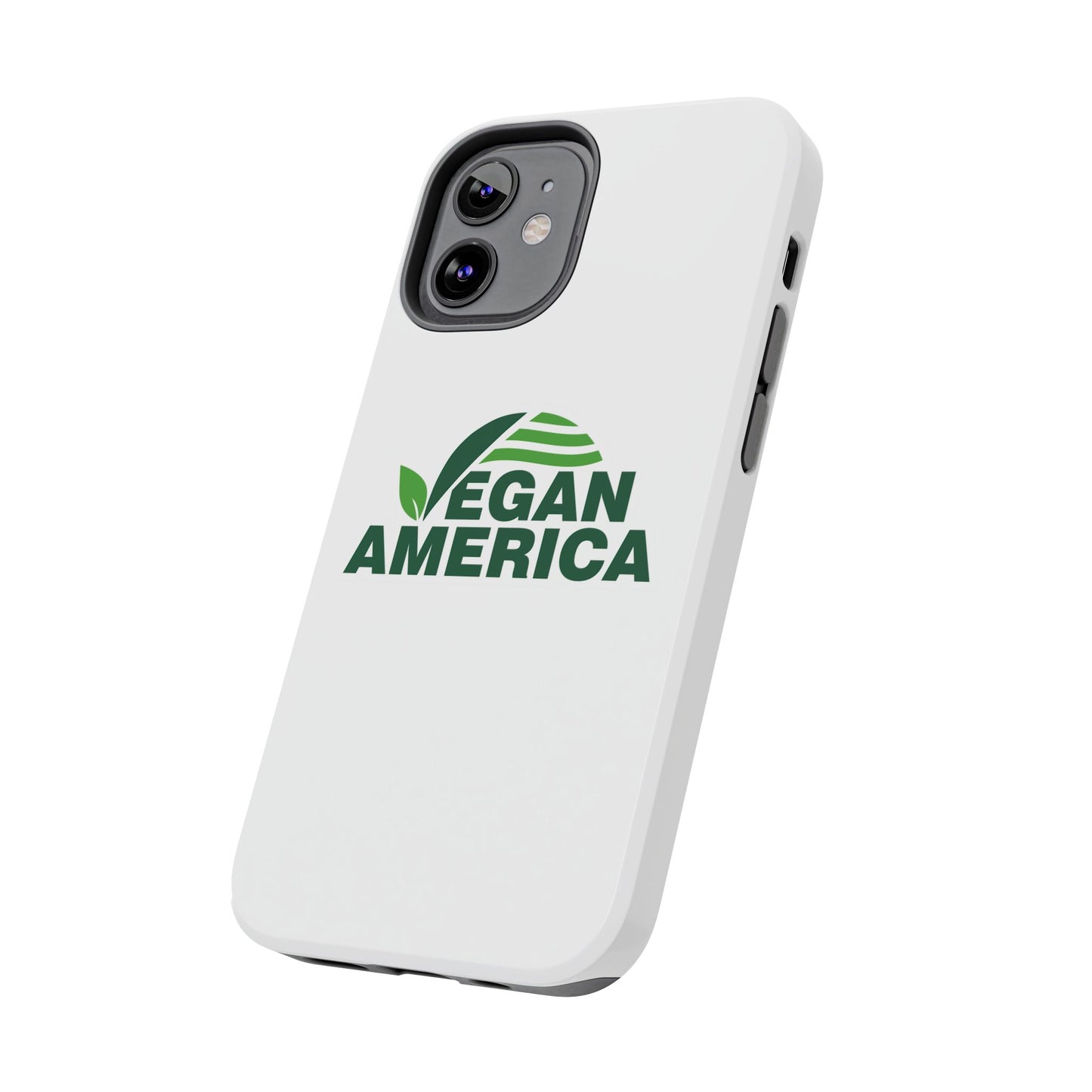 Vegan America Tough Phone Case — Eco - Friendly Plant Logo Protective Cover - Vegan America