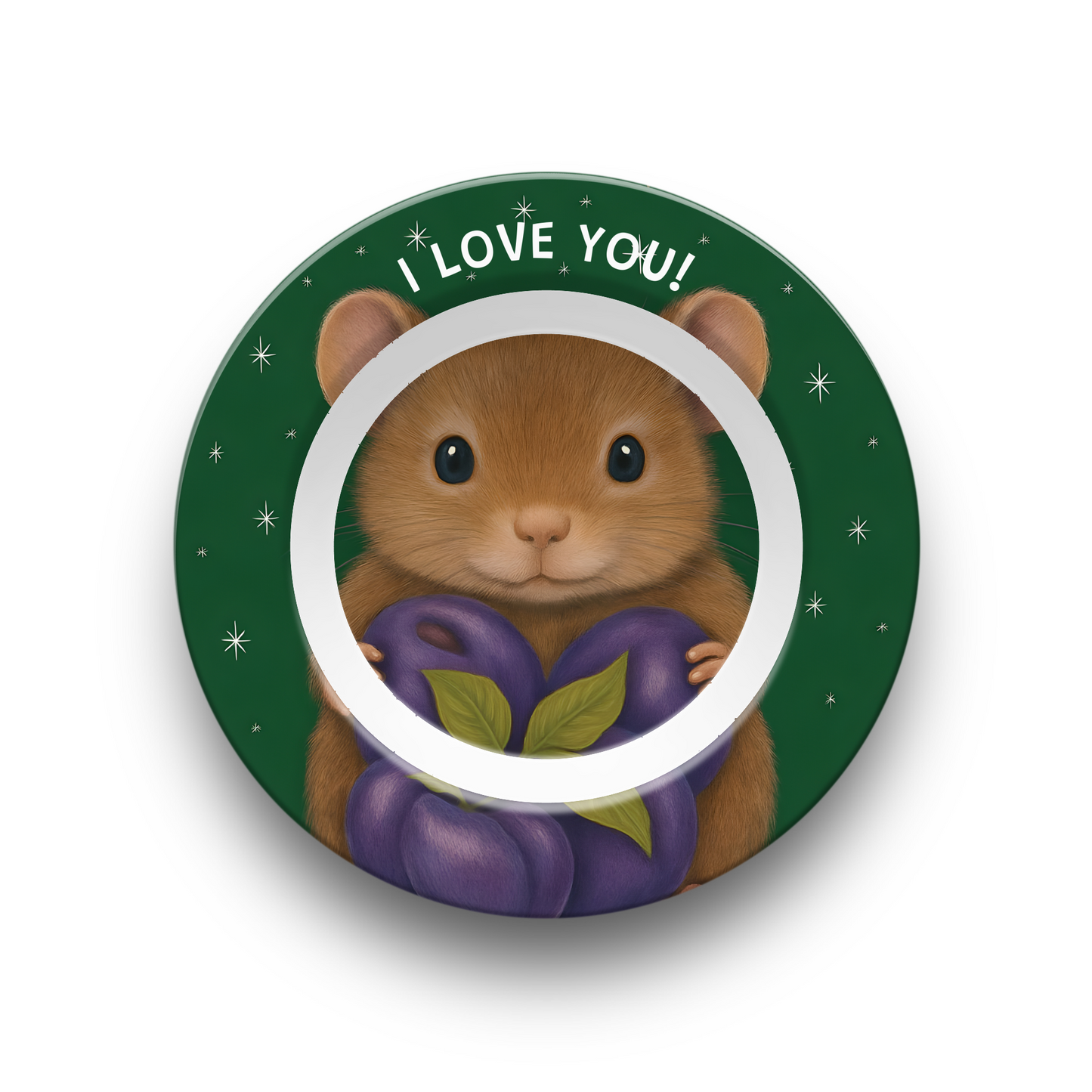 Purple Plum Whimsical Mouse