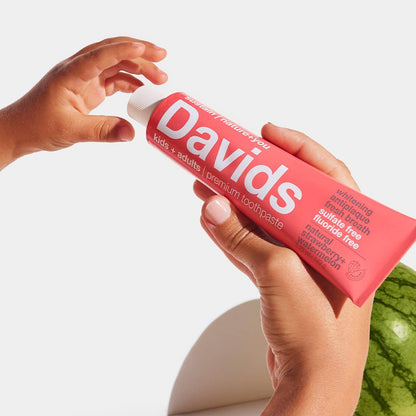 Davids Premium Toothpaste - Kids+Adults - Strawberry Watermelon