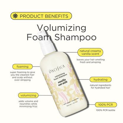 Vanilla Oat Milk Volumizing Foam Shampoo