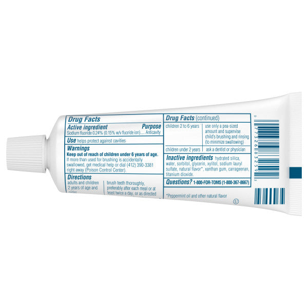 Grab n' Go Travel Size Anticavity Fresh Mint Natural Toothpaste