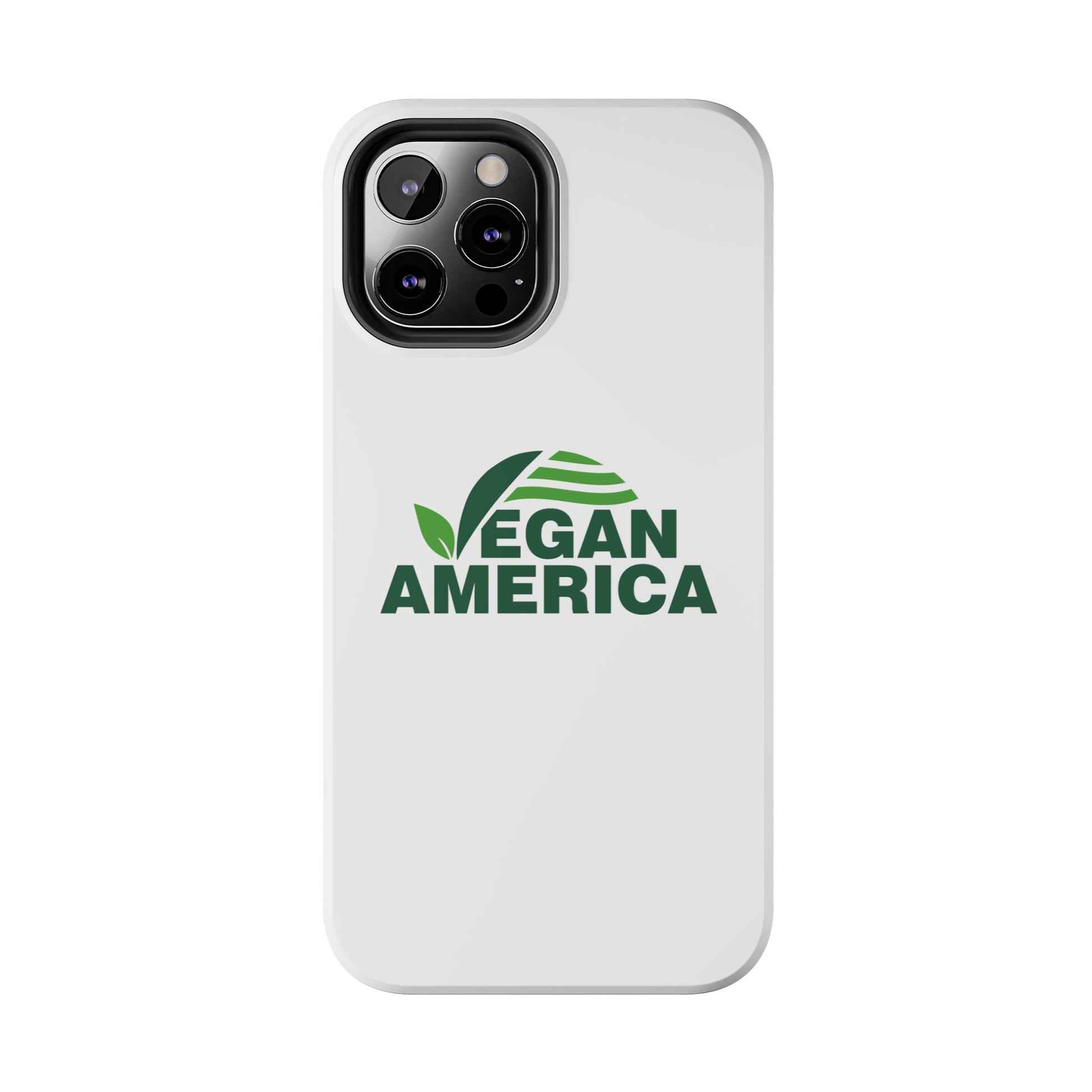 Vegan America Tough Phone Case — Eco - Friendly Plant Logo Protective Cover - Vegan America