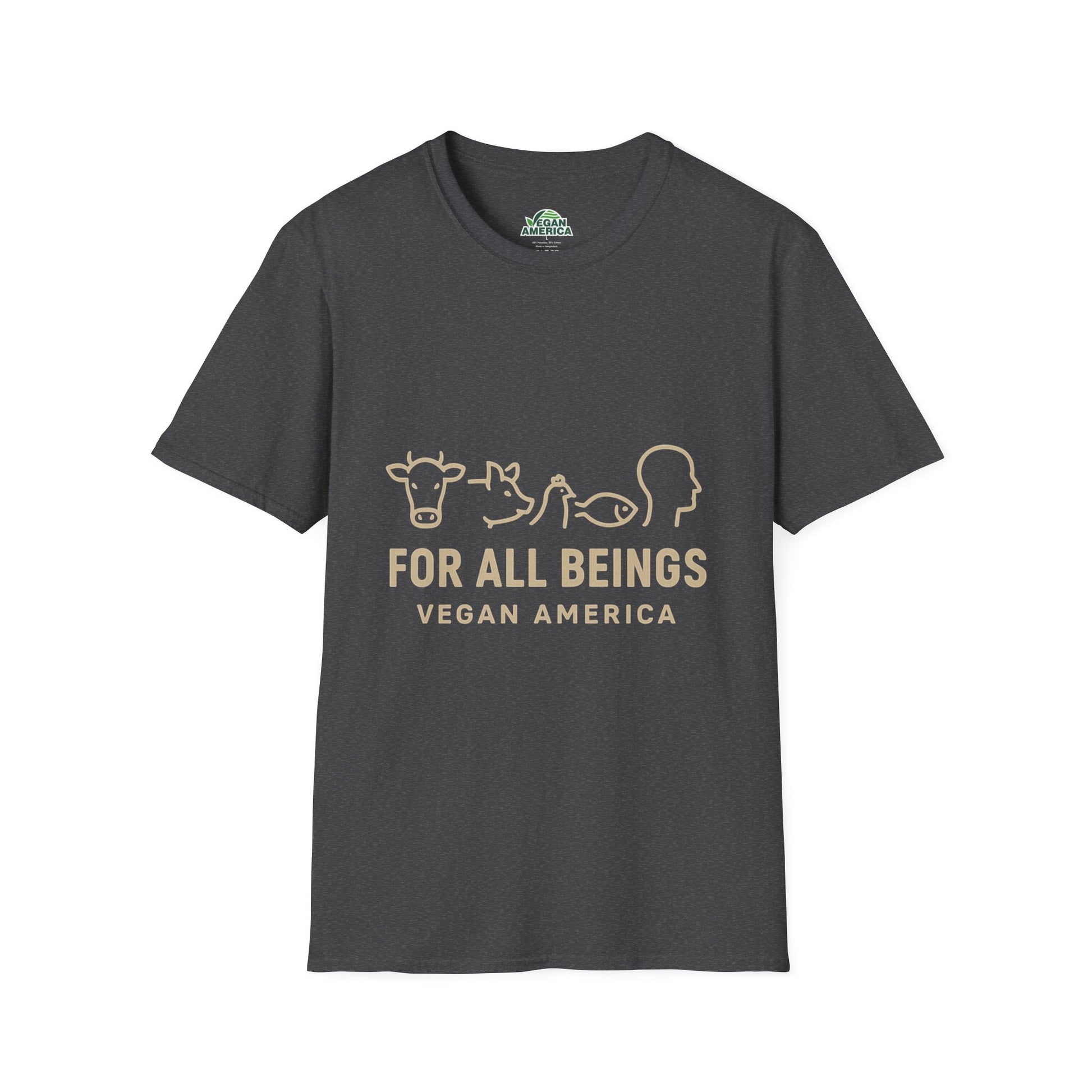 Unisex Vegan America T-Shirt, Eco - Friendly Apparel, Plant - Based Lifestyle Shirt, Perfect Gift for Vegans, Animal Rights Awareness Wear - Vegan America