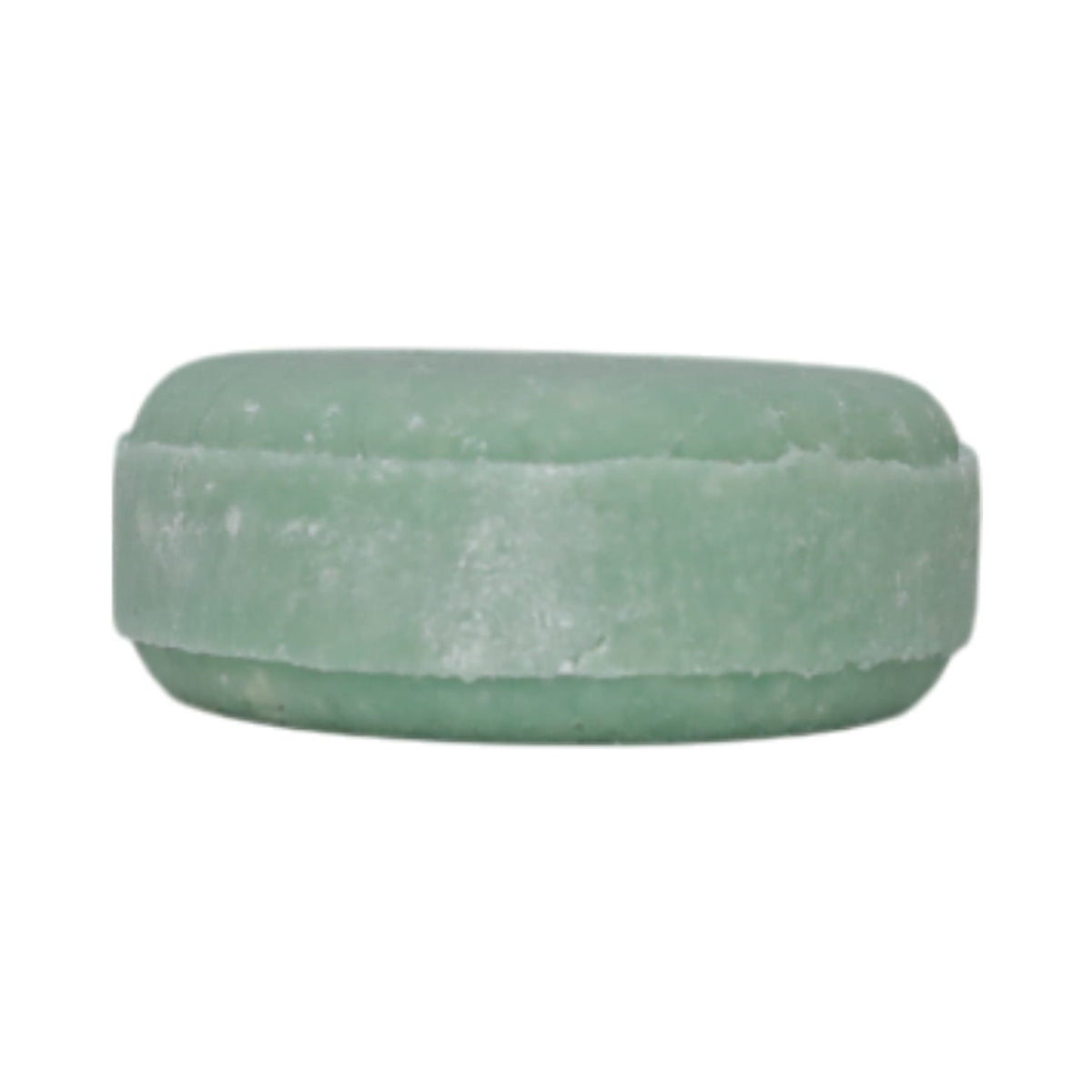 Volcano solid shampoo bar in green