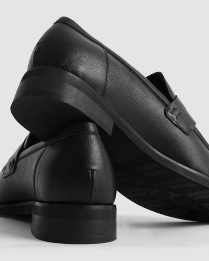 Dakota Loafers Black black women's moccasins - Vegan America