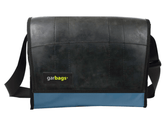 messenger bag M pub banner & inner tube blue - Vegan America