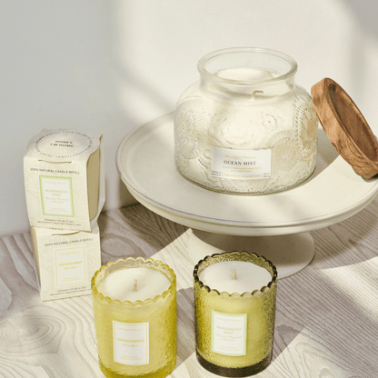 Ocean Mist Natural Candle 33oz Rosie Collection Luxury Three Wick - Vegan America
