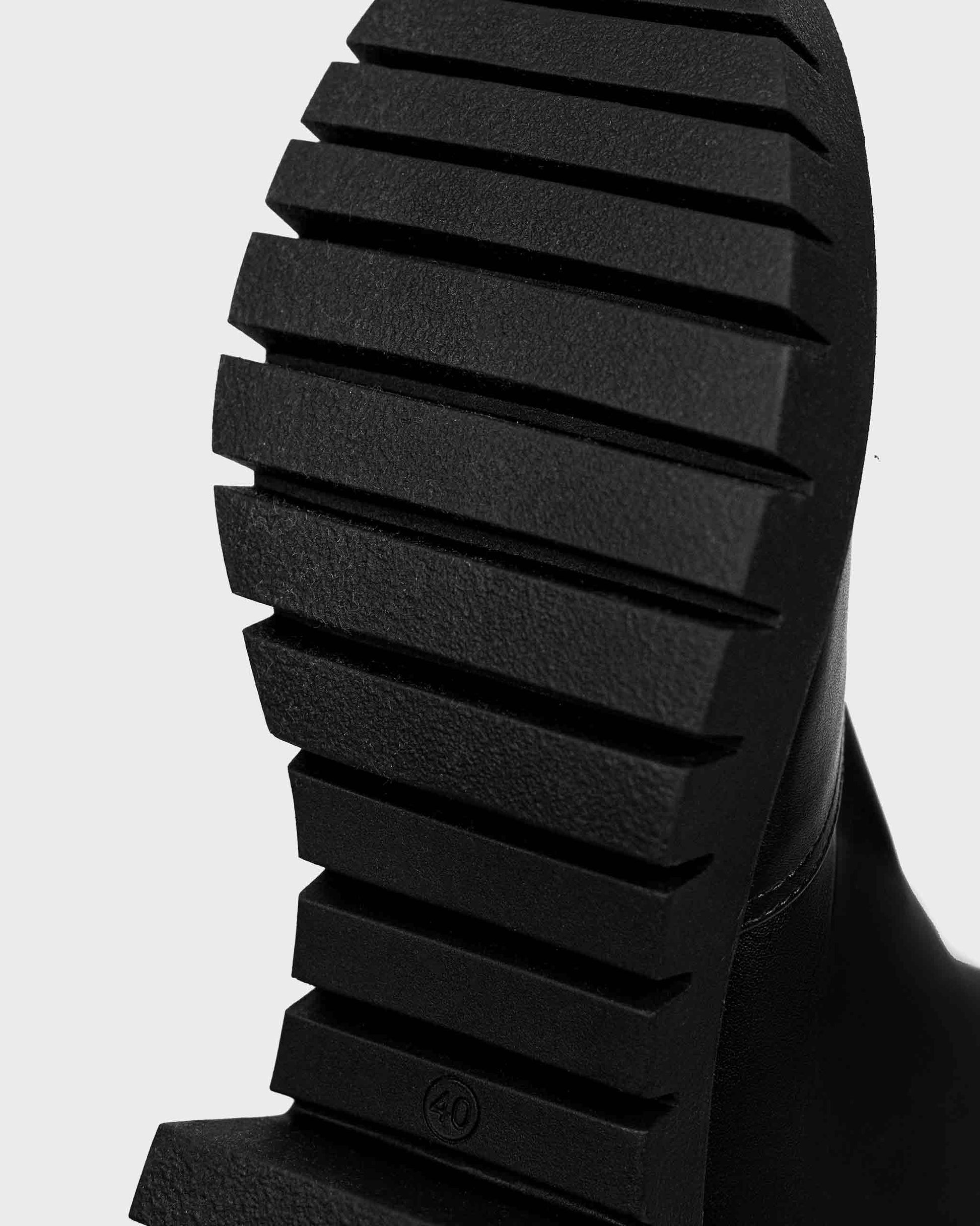 Cyber Boots Black cactus leather ankle boots - Vegan America