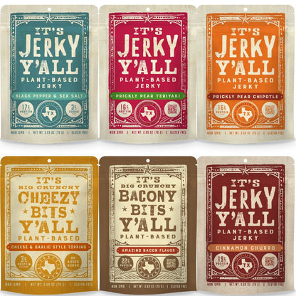 6 - Pack Pick Your Own Jerky & Tasty Toppers - Vegan America