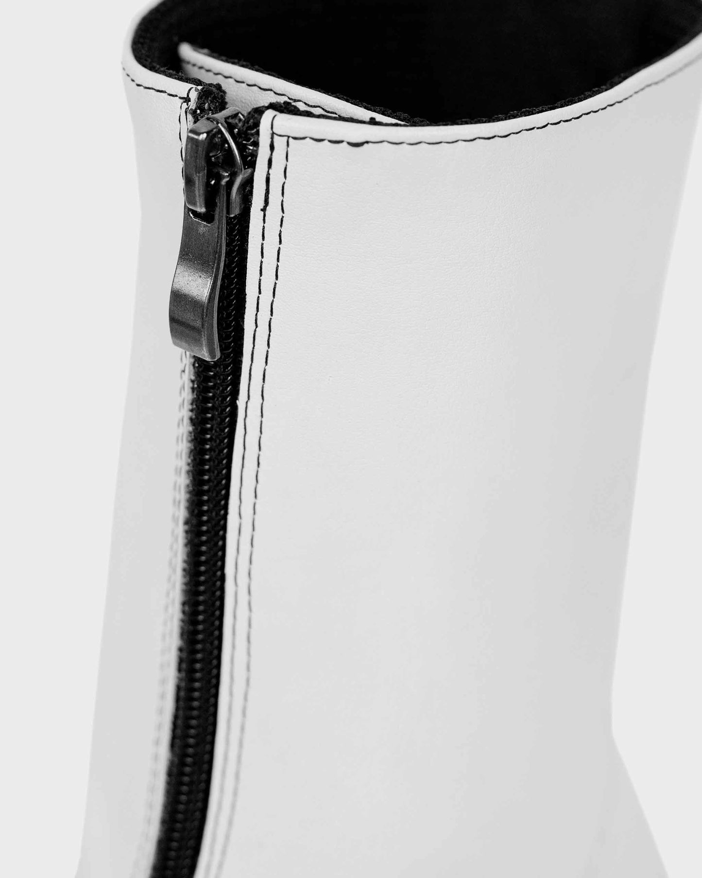 Cyber Boots White cactus leather ankle boots - Vegan America