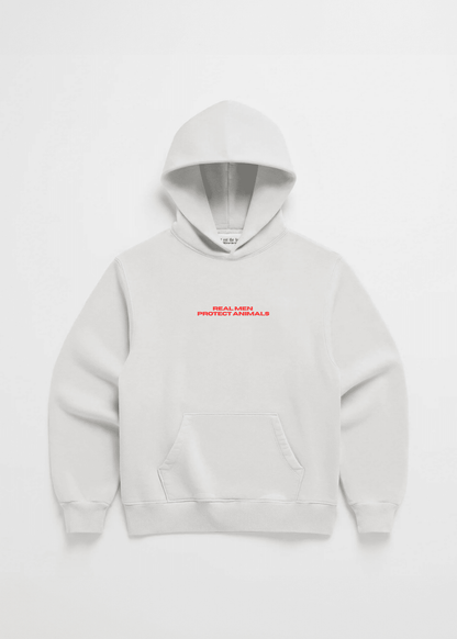 REAL MEN PROTECT ANIMALS HOODIE - Vegan America