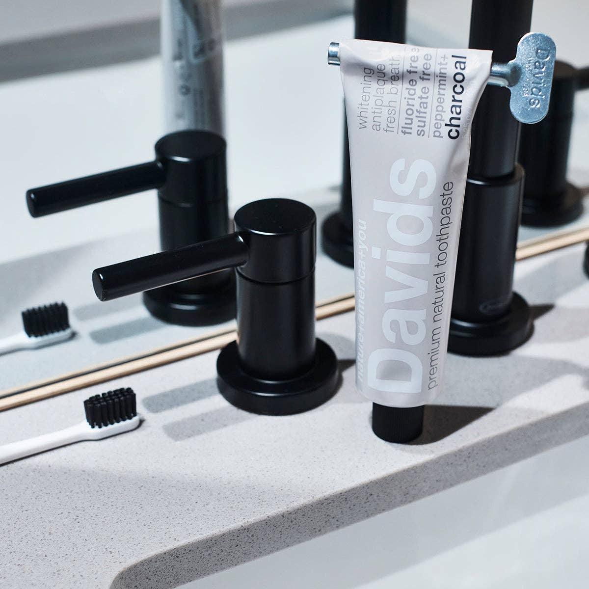 Davids Premium Toothpaste - Charcoal+Peppermint - Vegan America